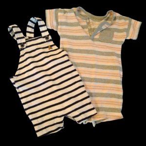 Gap Boys Shortalls And short sleeve bodysuit Bundle  size  6-12